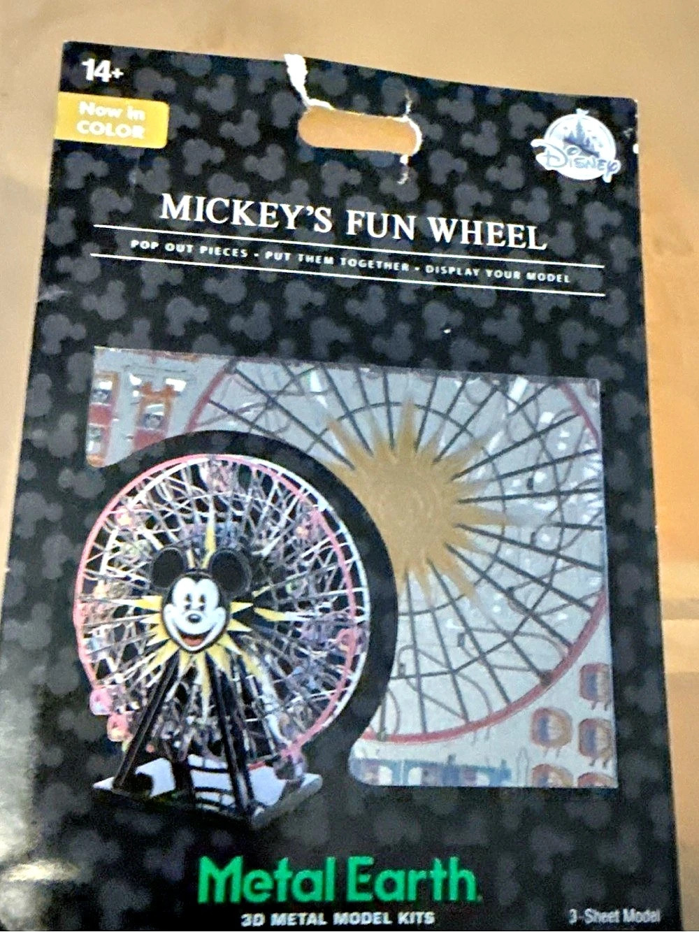 Disney Parks Mickey's Fun Wheel Metal Earth 3D Model Kit NWT